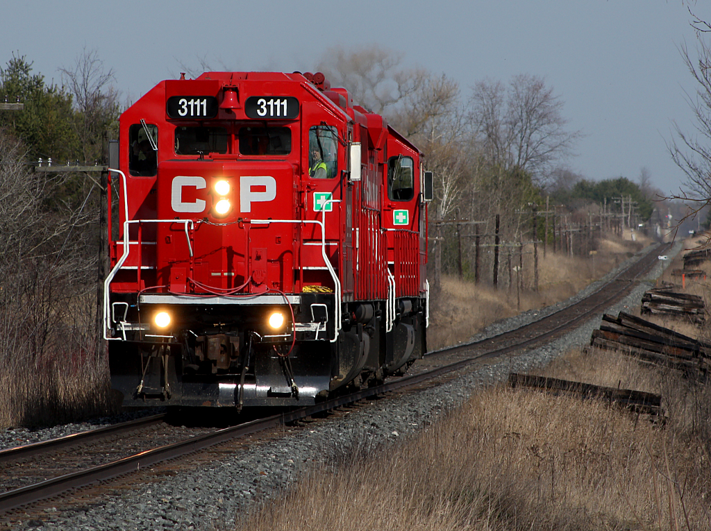 CP 541 approaching Killean as light power.