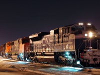 CN 8100 once again leading a 396 under cover of darkness, this time with CN 5626, CN 8838 and CN 2034 trailing. (photo taken at 01:08 for those who must know) :)