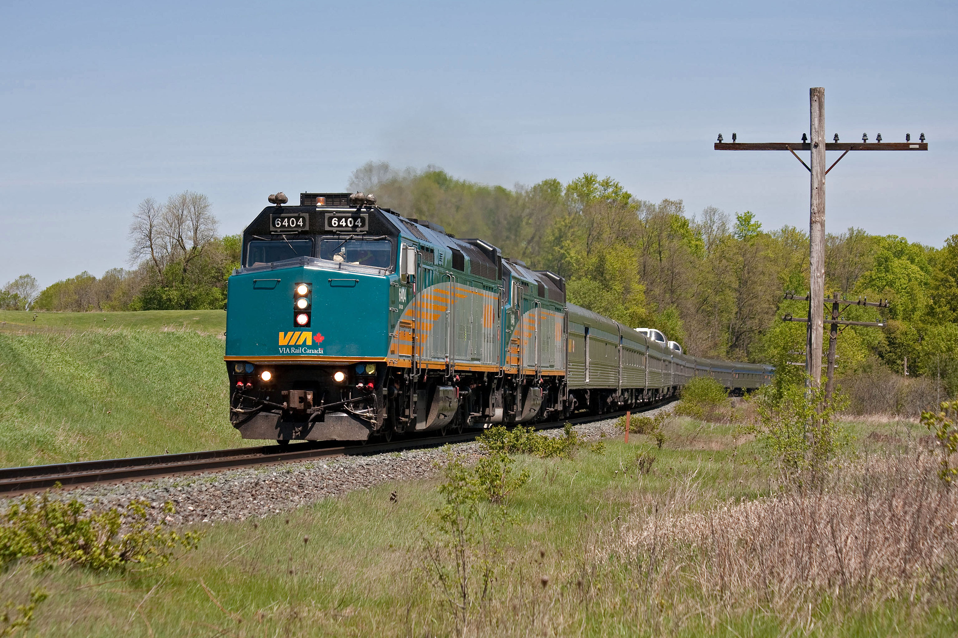 Railpictures Ca Steve Bradley Photo The Canadian Is Always A Treat To Photograph And