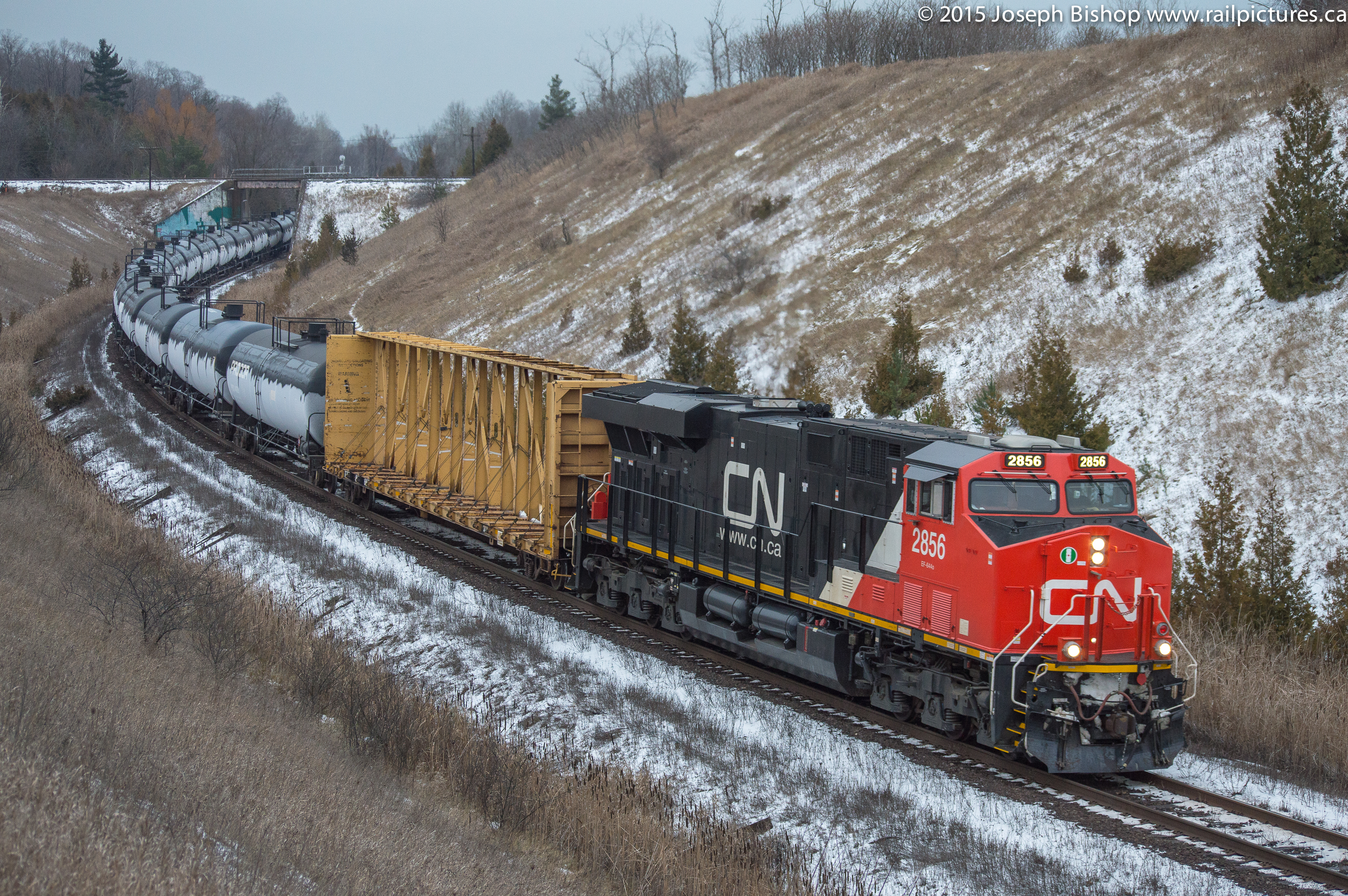 Railpictures Ca Joseph Bishop Photo Cn Grinds Upgrade At Beare With Cn Leading The