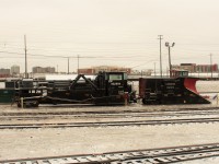 Spreader and snowplow stationed at Agincourt. Depending on how you look at it they unfortunately didn't get any use this winter.