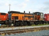 Built in 1975 as Milwaukee Road #487 and acquired by SOO line in 1985. It survived until it's last days on CP in the "Bandit" scheme as shown here.