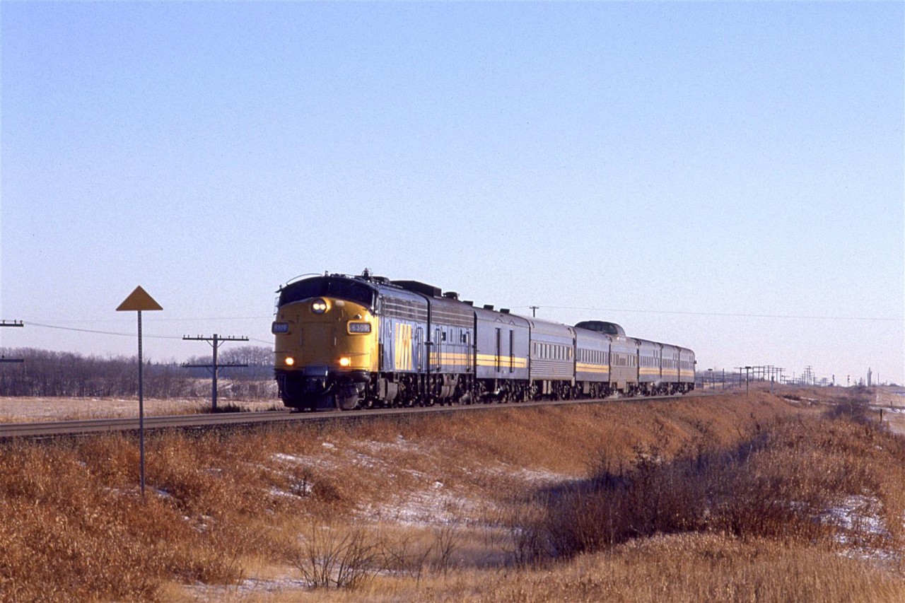 Another shot of an eastbound "Super Continental" east of Edmonton.