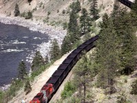 This is a few miles east of Thompson siding.
This is a westbound coal train.