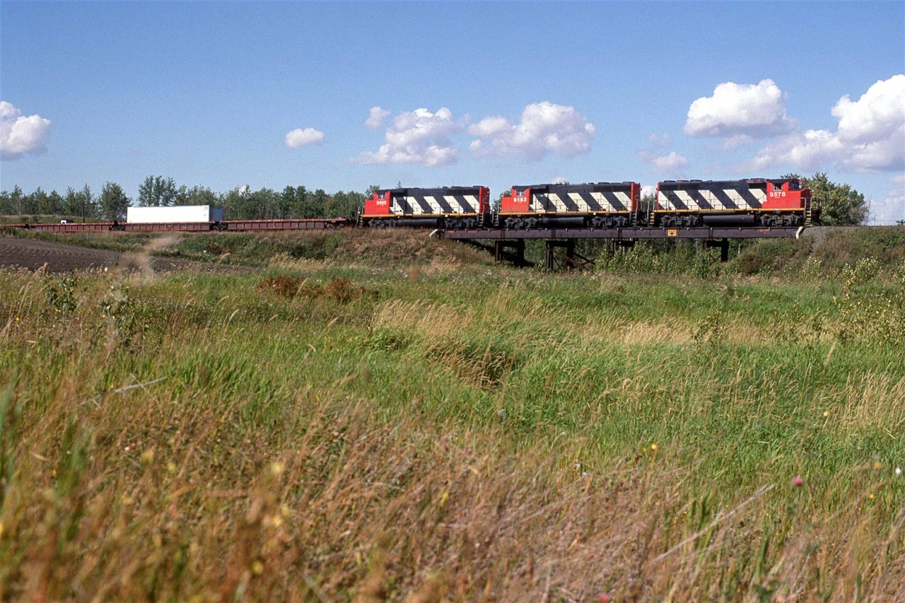 Another new train to me, #216 was a double stack intermodal that was likely running behind schedule as I would seldom see it.