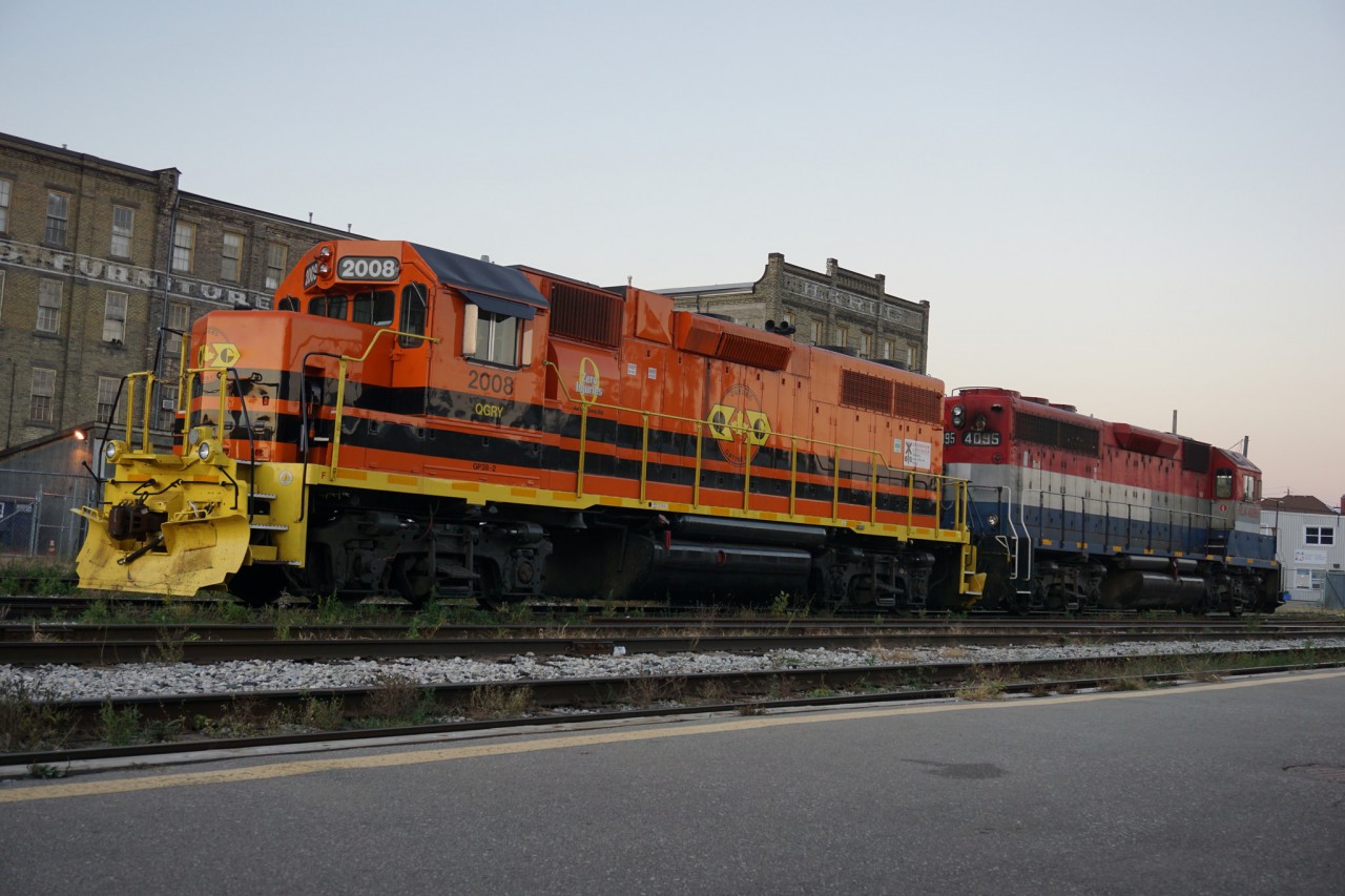 The power rests at the Kitchener Via Station.