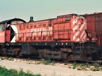 This Alco S2 was CP's first production Diesel locomotive, built in 1943 and retired in 1983. It was sadly scrapped less than a year after this photo was taken.