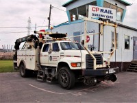 This old CP Ford is parked in front of the now long gone Oshawa Yard office. The office pictured was getting long in the tooth and was replaced with several new trailers that lasted until CN took over full operation in the summer of 2016.