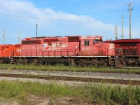 Now with most of the SD's gone from the yard and the remaining ones all bunched up and in terrible spots for photos I had to grab this one as it was parked for a few hours alone before being shuffled around and buried again to retrieve a GE that's being put back into service.