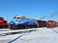 Rebuilt AMT transit 1345 is at Agincourt awaiting transfer to Montreal, it is an ex Go Transit unit.