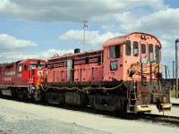 An OSRX MLW RS23 in transfer through Agincourt. Did this engine ever run on the Ontario Southland? There was another 506 painted in black and online this unit is shown as OS 507 but numbered 506. 