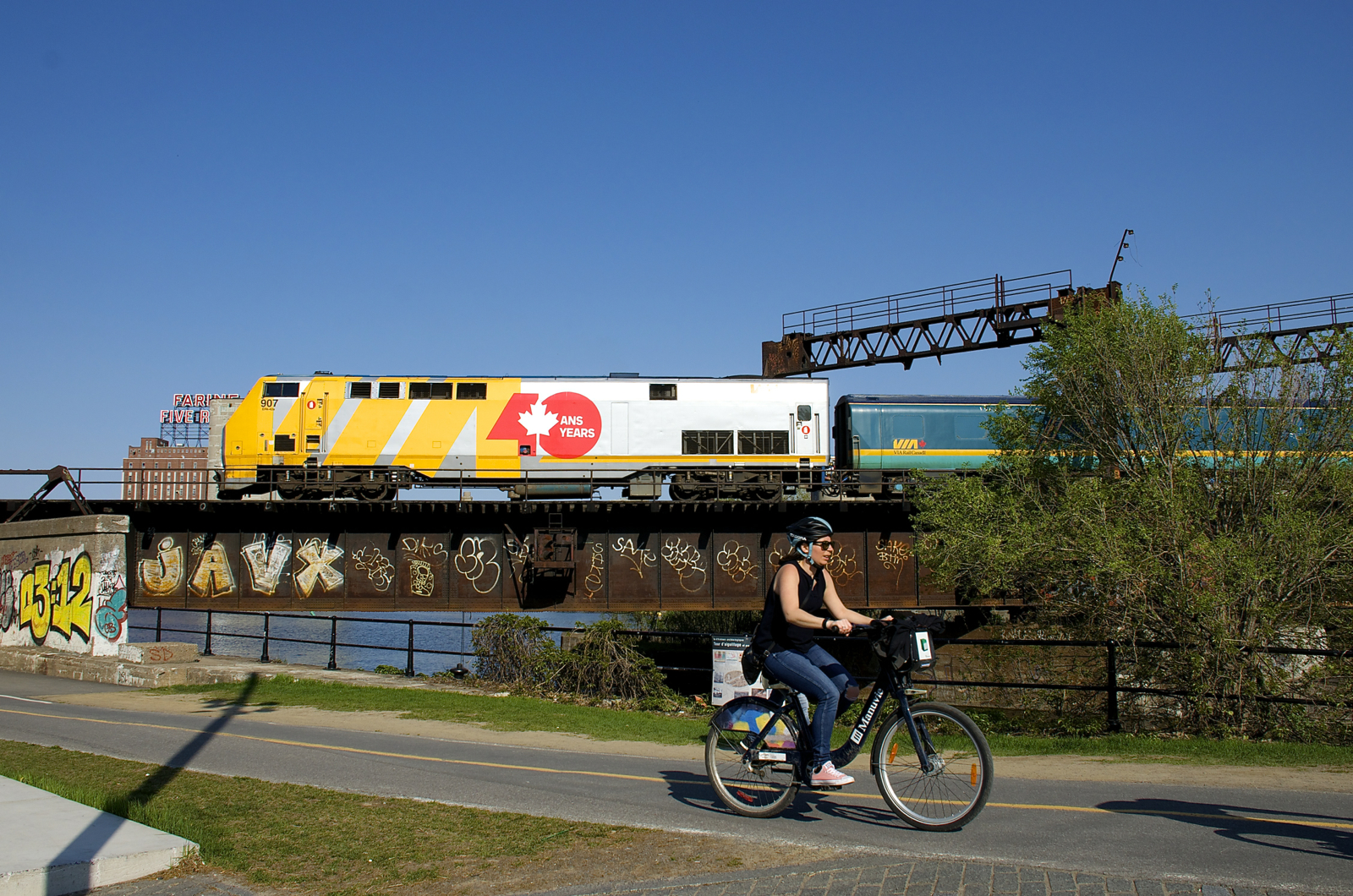 lachine canal bike path map