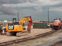 With storm clouds looming overhead the work on demolishing the rest of 5872 will wait another day.