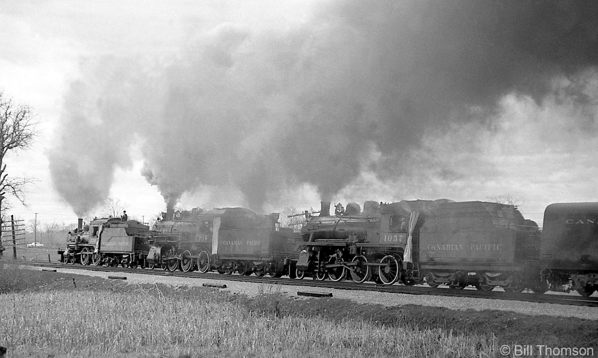 Railpictures.ca - Bill Thomson Photo: CPR 136, 815 and 1057 lead