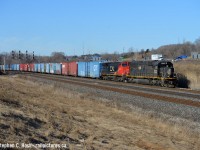 One of my last trip to the Berm before spring took hold.... tick city this place is.. not worth it.. let an IC SD70 class leader sooth your tick bites. Haven't been very many of these around anymore and the rumours are flying as to why. I went for as many as these as I could when they happened.