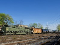 CP 7020 is the DPU on empty ethanol train CP 651, seen passing Lasalle Yard.

As per CP's website "CP 7020 wears North Atlantic Treaty Organization green, which the Canadian and U.S. armies apply to fighting vehicles and equipment serving in temperate climates."