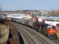 CN 2942 and CN 2956 are the power on Southwark Yard-MacMillan Yard CN 321.