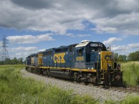 After having left the Transflo facility in Beauharnois, CSXT B786 is heading light power to pick up their train before heading towards Cecile Junction and interchange with the CN first. Power is CSXT 6095 & CSXT 2622. 