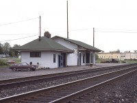 The CN (former GTR) station at Brighton has had a long history. This old structure, in place since 1857, has made the news once again. With possible demolition on the horizon, it apparently has been saved. Information provided by Adam Peltenburg, historian railfan, indicates the station has been or will be purchased soon by Coles Timber Mart, a local building supplier. The plan is to restore the old landmark and bring it back to its former glory.  Brighton CN saw its last passenger service in 1962, and it sat more or less vacant until around 1995 when a Ralph Bangay purchased it, and with surrounding lands built up his Memory Junction Railway Museum. Well, all good things eventually come to an end, and Ralph called it retirement in late 2017. Unfortunately there were no takers in the efforts to find someone to carry on the museum, and a lot of the equipment has been auctioned off. The station may be the only survivor of its' brick design; as most along the line were built of wood, brick and/or stone; and most have been demolished over the years. I have not been back to Brighton in a long time, and wonder if the station has changed much in the 40 years since this photo was taken.