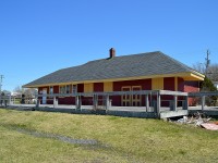 The old railroad station at Inverness Cape Breton. A rare survivor.
Inverness was known for its coal back in the early 1900s. The community received a boost in commerce when the first railroad came to town from Port Hawkesbury back in 1901 in order to service the coal mine(s). Called the Inverness and Richmond Railway, plans were to run thru up the coast to Cheticamp, but it never did make it farther than Inverness.
The coal mines in town were owned by the CNoR. On Feb 1, 1924, the CNR leased the line, then purchased it in 1929.
The coal business eventually was exhausted in the area, and since it was no longer needed, the track from the Causeway at Port Hawkesbury up to Inverness was abandoned in 1986. Track was removed in 1989. It is now the Celtic Shores Coastal Trail.
The station lives on, in great shape, as the area's Mining Museum.