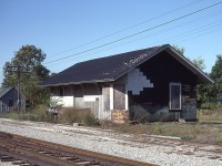 The old C&O station in the village of Merlin,closed up, boarded up and of course now long gone from this site. I am not sure if it survives as a private shed or some other capacity. Would like some info. The structure dates back to the 1890s and the Lake Erie & Detroit Rwy.