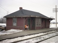 Time for another old station offering. This time, it is the long-moved CP station at the hamlet of Locust Hill, which is a collection of homes along Hwy 7 east of Markham. There is not much to this place; unincorporated and without even a general store for many years.
This station was built in 1936 after the first one was destroyed by fire in 1935. The line known now as the CP Havelock sub was originally the Ontario & Quebec, a paper company of the CPR, and was constructed in 1884.
Locust Hill CP station went into disuse in 1969 and deteriorated, suffering neglect, until very fortunately it was saved by concerned citizens. In March of 1983, the building was moved to the Markham Museum area and restored. It now serves as a community centre.