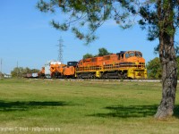 A few years ago HEPX 200 came to the Southern Ontario Railway and you couldn't have matched the car, caboose and motive power any better. The car would be offloaded in Franklin Yard in Nanticoke. <a href=http://www.railpictures.ca/?attachment_id=31186 target=_blank>Here's the same load on CN a few days earlier</a>. As we know now, the line pictured is now CN.