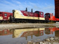 Heading to Sarnia I made a quick stop to see what OSR had on hand. Found this in nice light after a rain storm. Just look around with your eyes, high nose geep, ribbed boxcars, SW1200's. Is it a museum? No, It's the Ontario Southland Railway.