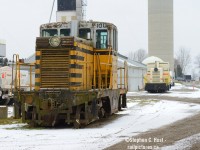 Still wearing it's Greater Winnipeg Water District paint and markings, GWWD 100 sits dead in Blenheim with its new replacement behind it, unbeknownst to me within days this unit would be put up on blocks and scrapped on site.