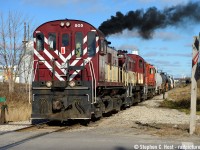 Ahh nothing beats some RS-23's with the black stuff belching out the exhaust stacks while they work hard switching cars... as of the time of this posting all of OSR's RS23's are parked. If you want to see MLW Switchers in action you'll have to go to the Waterloo Central Railway...