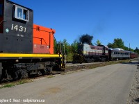 And if you want the black stuff in Ontario today, you really gotta go here. On their 2'nd weekend of operations after COVID, pictured is Train #6 arriving at the shop to be put away for the day with WCR S-13 1001 (former OSR 501) puffing the good stuff that makes Greenpeace cry. Waterloo Central operates six movements per day, Trains #1 through Train #6 (Odd are southward movements, Even northward) on Saturdays. Starting Tomorrow they're going to begin Sunday operations from this station to Elmira using a restored RDC painted in a CP inspired scheme. Truth be told, the alcos/MLW's are quickly becoming museum pieces and if you can find any operating in freight service, consider yourself lucky.