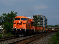 CP 8781 positively gleams as it approaches Valois Station leading CP 133 (CP 8132 is mid-train). This edition of CP 133 is 12,600 feet long, weighs in at 9,400 tons and will be good to do 60 MPH on its way to Smiths Falls.