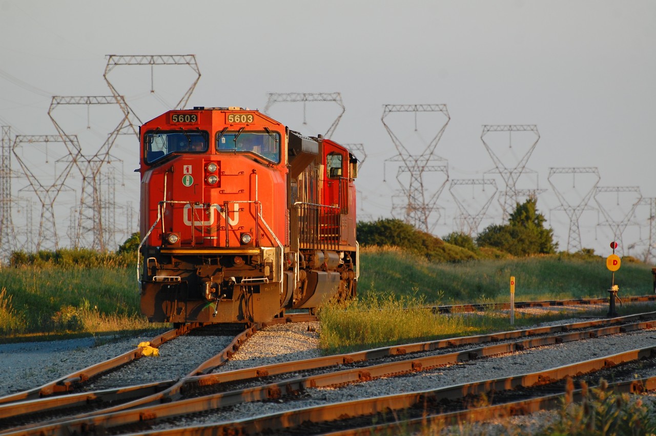 On a Sunny evening at Garnet, ON Power for L501 for Monday morning trip back to Sarnia.