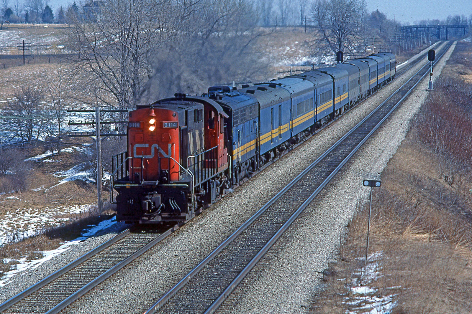 Railpictures Ca Earl Minnis Photo Approaching Franks Lane CN 3114