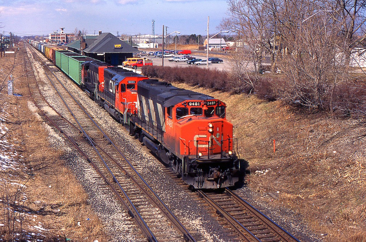 View of 449 that used to run between MacMillian Yard and Niagara Falls as Daily trains back in 1996.