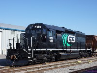 G3 Canada(EFCX) SD40-3 1005, in fresh paint at the Port of Quebec, Quebec, Que. <br>
Originally Canadian National GMD-built SD40 5094. <br> <br>
G3 Canada[Global Grain Group] is a joint subsidiary of Bunge Canada and SALIC Canada, created in 2015 to acquire majority ownership of the Canadian Wheat Board upon its privatisation.