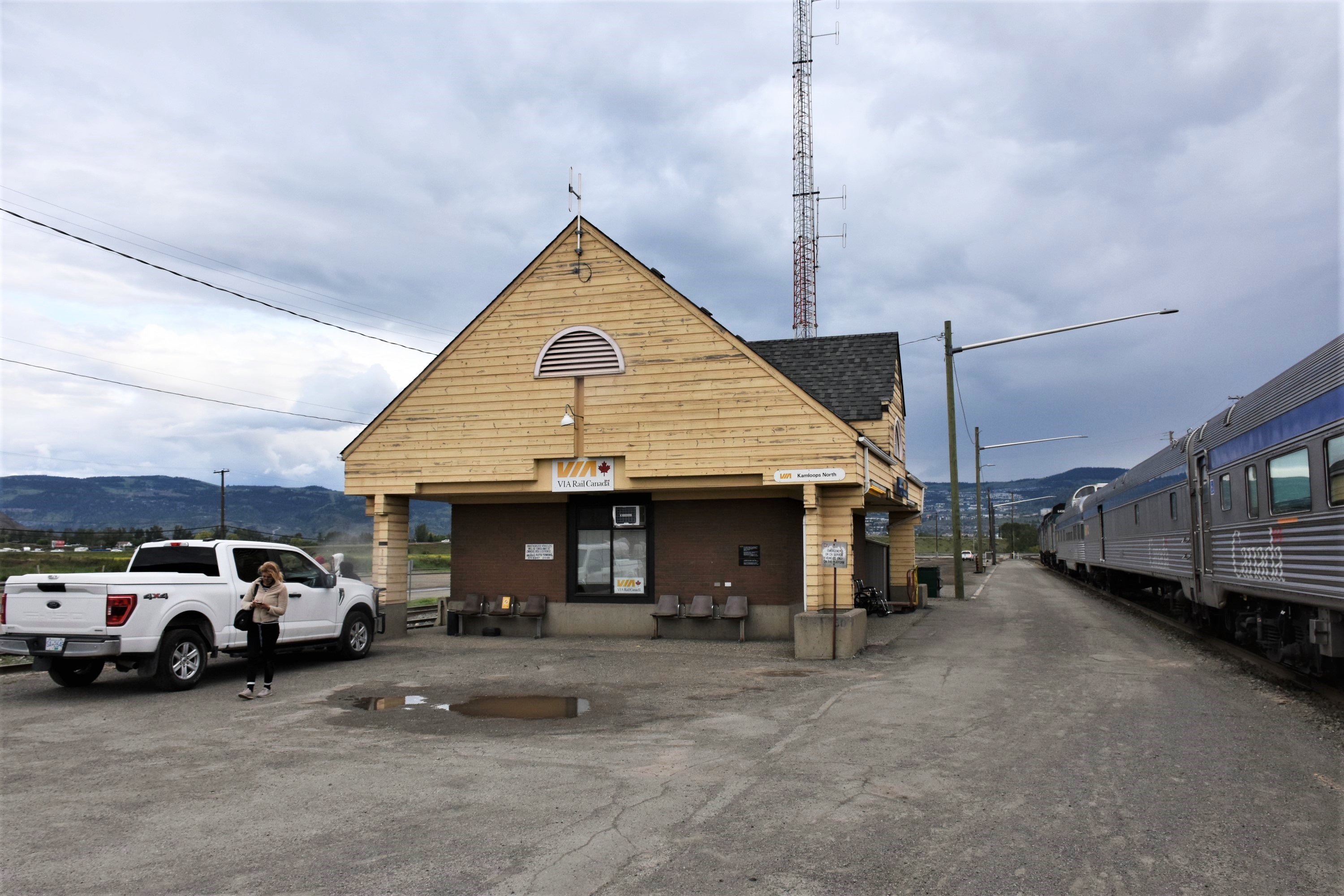 Railpictures Ca Paul O Shell Photo The VIA Station At Kamloops North