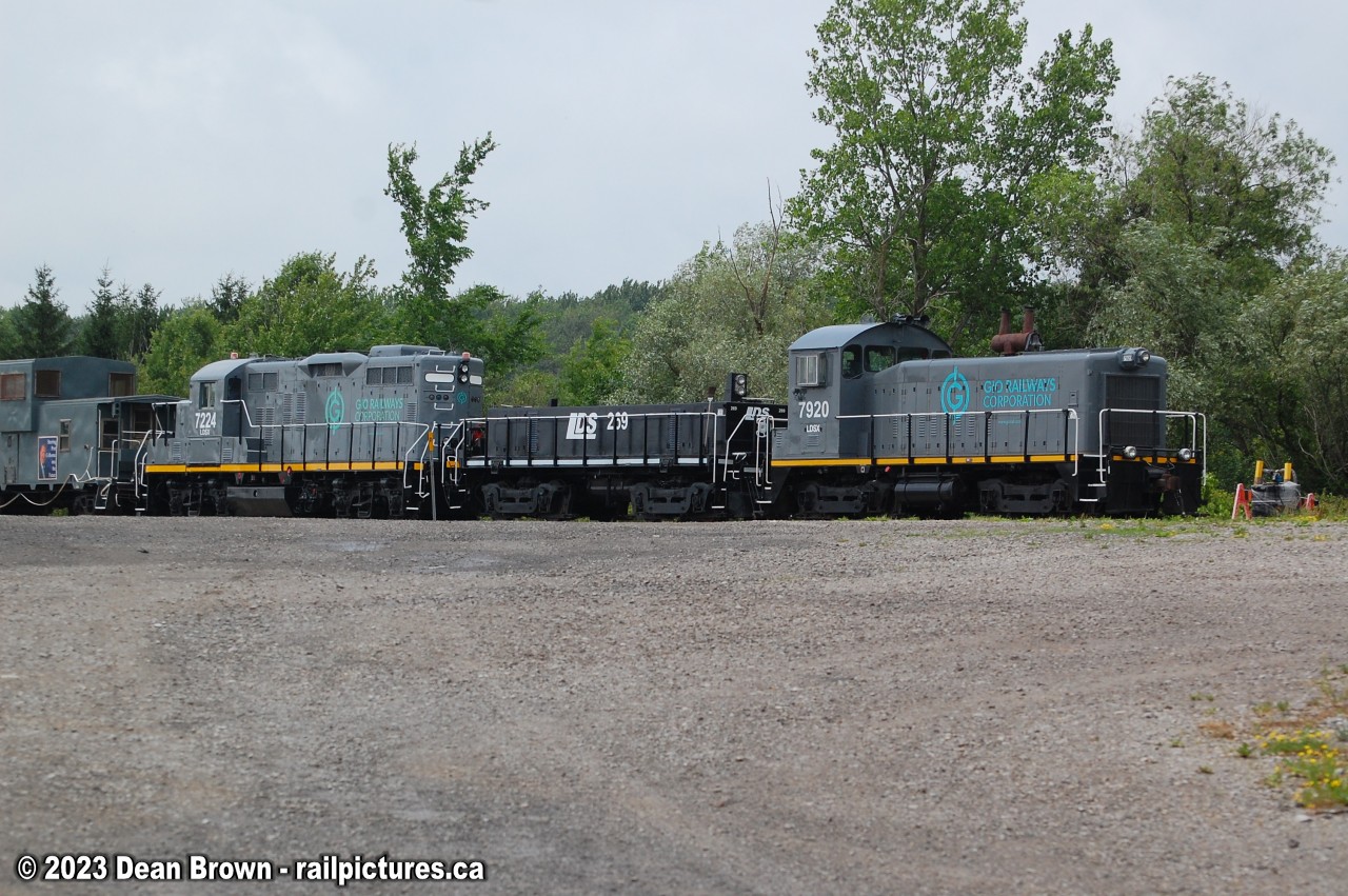 GIO Railways newest motive power arrived at Feeder last week. LDSX GP9RM 7224 and Slug LDSX 269.