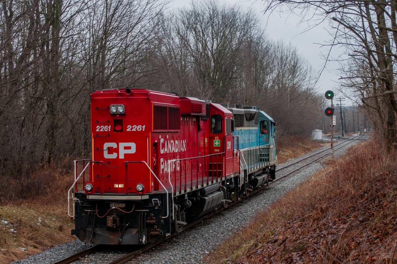 Another photo of the CPKC G20 in Lennoxville...