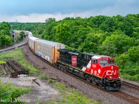 CN's steam era wafer logo adorns the side of CN 3309, leading E276 off the hill at Bayview. A nice way to wrap up my morning at the 2024 Bayview meet. It was excellent to see faces I haven't seen in years as well as put faces to names I have known for years. 