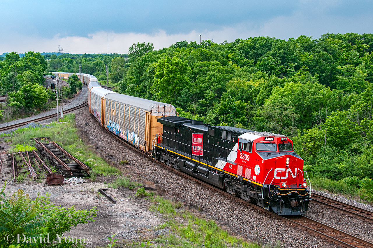 CN's steam era wafer logo adorns the side of CN 3309, leading E276 off the hill at Bayview. A nice way to wrap up my morning at the 2024 Bayview meet. It was excellent to see faces I haven't seen in years as well as put faces to names I have known for years.