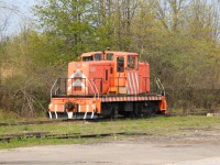 Centre Cab 615 sits all alone at the rear of the former Martech Industrial Inc. property in Welland, Ontario on May 11 2023. A drive by on June 3 2024 confirmed she is no longer at this location.