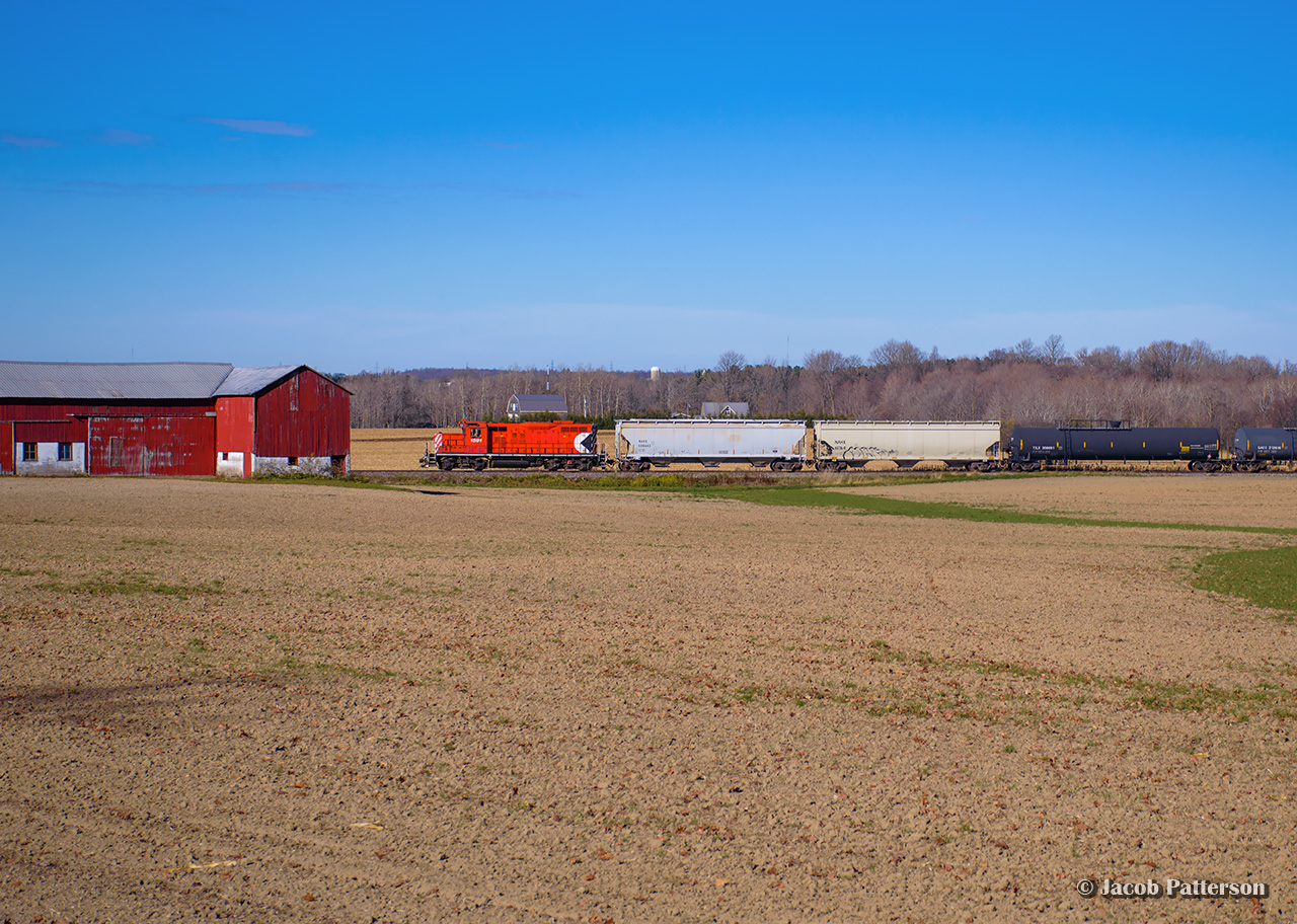 Their work at Belmont complete, the St. Thomas job is underway again across the fields of Elgin County.