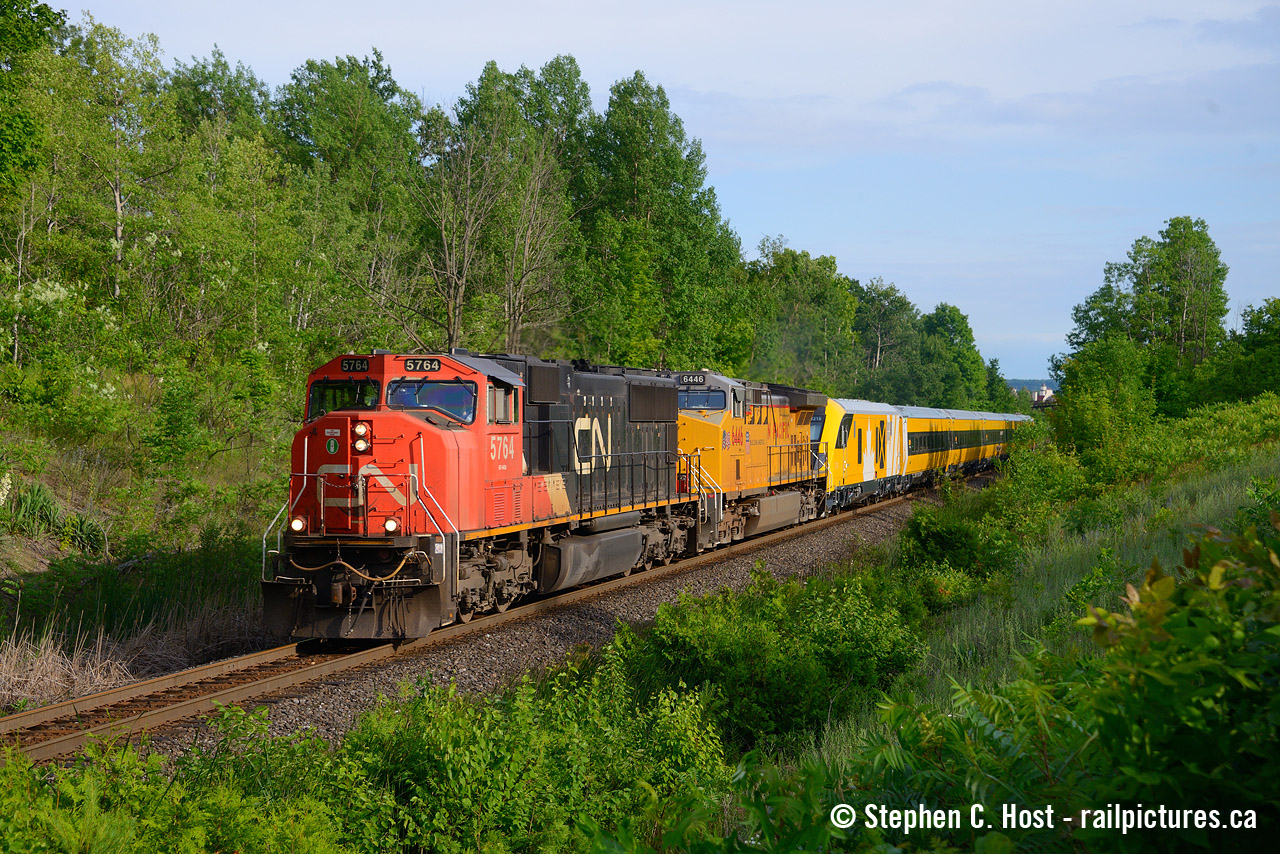 These new deliveries have been fun to shoot, for this one I just parked at Mile 30 and waited, and lucky for me the sun came out (unexpectedly). This set according to VIA Rail media relations people will be the only one in this paint scheme - they'll be revealing the set on July 10'th in Montreal and giving the marketing reason for painting it this way - it's definitely a nod to their history, but just that, inspiration, not intended to be a historically accurate replication of a heritage paint scheme. More info to come on the 10'th!