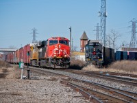 The day before this was taken, every foamer in Ontario was out shooting what we all thought would be the final train on the former NS&T trackage in St Catharines, Ontario. Well, an oil leak on 1859 gave us an extra chance at getting those final shots in. On March 1st, 2024, the final train was sent down the Grantham Spur, and in true Merritton Madness fashion, RTC held them so they could meet with a CN freight, that being CN 421. The Niagara faithful, and other enthusiasts got to watch this sight once more, as they also met with a GO train just as they departed Merritton one final time. This was a tough move to watch, as since I have memories, I watched Trillium on this line. It's what got me into the hobby. This line saw a few trackmobile movements since, moving boilers from Trenergy, but since then it's been nothing more than a collection of weeds. 