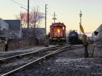 L551 works customers on the Glass Lead just before last light.