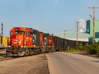 0600 Hamilton Yard spotting cars at Triple M Parkdale.