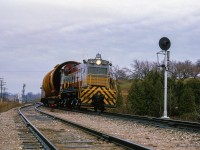 CPR 6621 takes a dimensional movement north from Toronto to Mactier, holding the main at Humber.  A <a href=https://www.trha.ca/trha/history/stations/humber-station/>station was located here</a> until demolition in 1963, barely a year after the last train paused here.<br><br><i>Scan and editing by Jacob Patterson.</i>