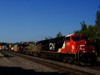 CN 3348 (rebuilt from Dash9 CN 2625) leads CN 120.