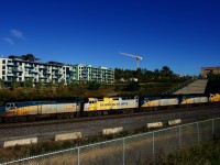 Five F40s (VIA 6426/6436/6442/6456/6437) on their way to CAD in Montreal, the start of the next rebuild program.